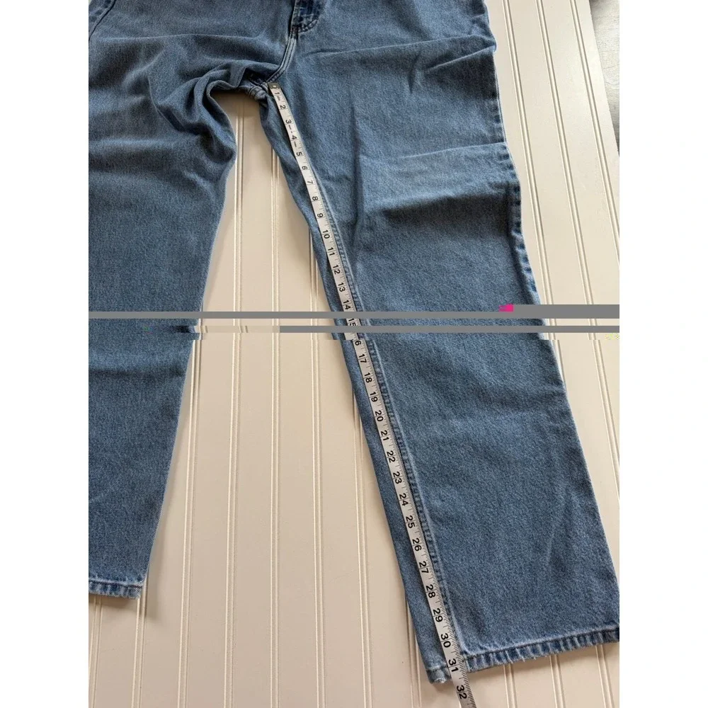 Harley-Davidson Men's Straight Leg Jeans‎ 40x32 Medium Wash Distressed